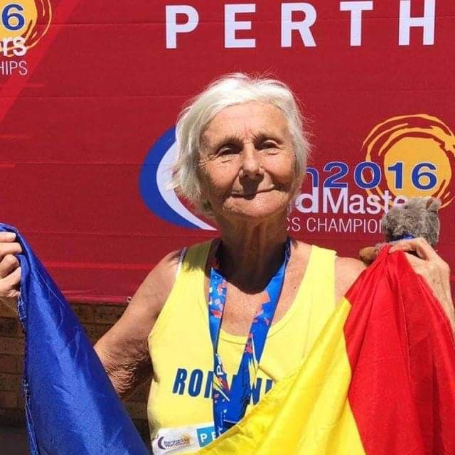Elena Pagu – la 94 de ani, campioană europeană și mondială la marș pentru seniori