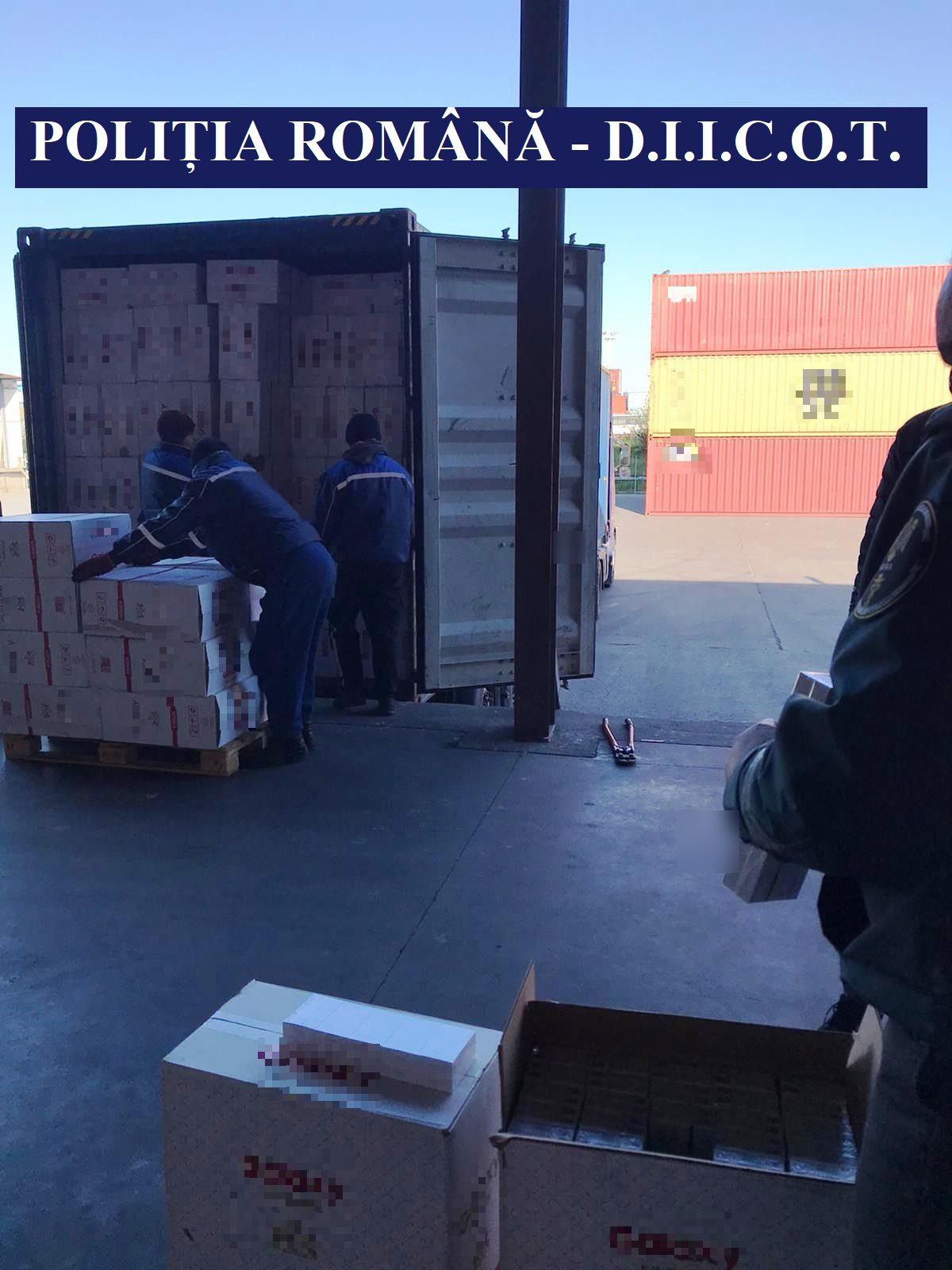 CONSTANȚA: 10.000.000 de țigarete de contrabandă descoperite în port