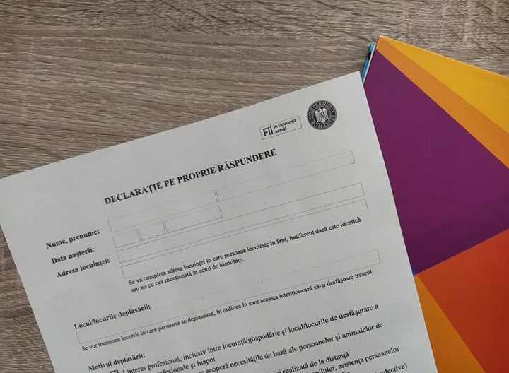 Vom avea nevoie în continuare de declaraţia pe propria răspundere atunci când ieşim din localitate