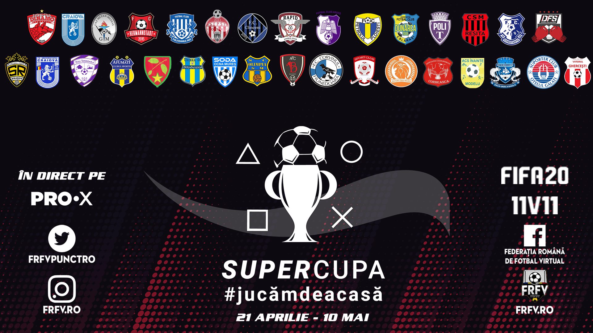 Universitatea Craiova şi Dinamo vor evolua în finala SuperCupei #jucămdeacasă