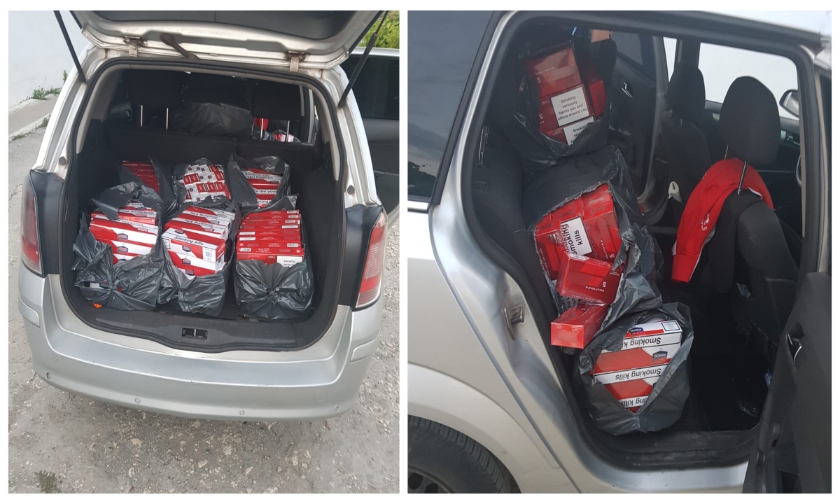 PORTUL MIDIA: Peste 10.400 de pachete cu țigări de contrabandă, descoperite de polițiștii de frontieră