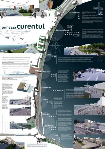 TULCEA: Proiectul intitulat „Curentul” este câștigătorul concursului pentru refacerea falezei. Arhitectul Cosmin Vizireanu oferă detalii despre proiect