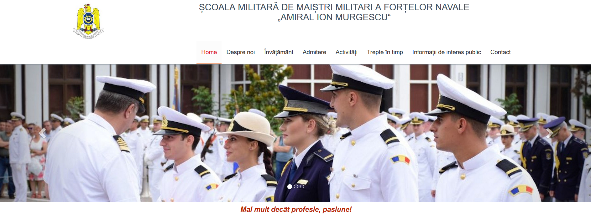 Admitere pe baza mediei de la Bacalaureat, la Școala Militară de Maiștri Militari a Forțelor Navale