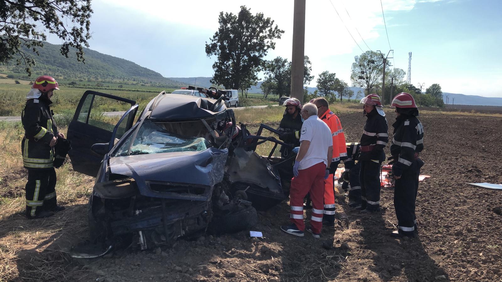 Județul TULCEA/FOTO: Accident rutier grav. O persoană a decedat