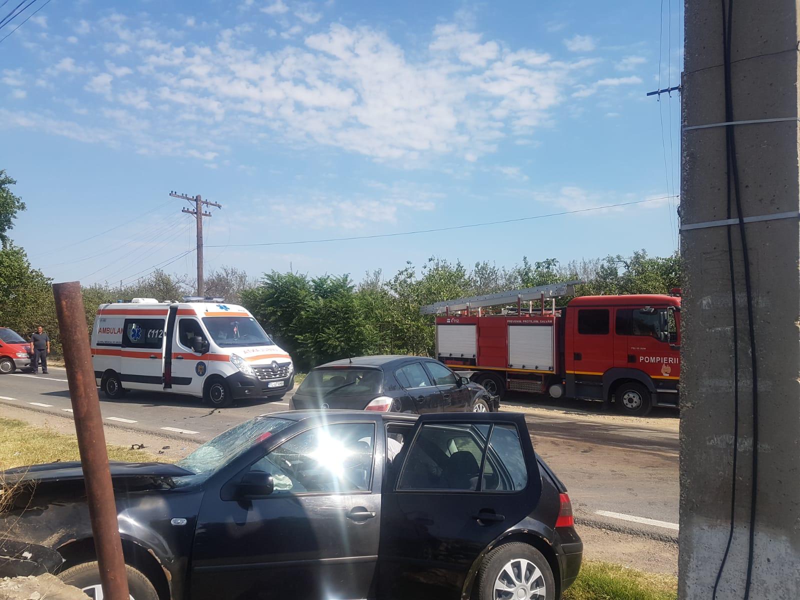 TULCEA: Un accident, soldat cu șase victime, s-a produs în localitatea Cerna – FOTO