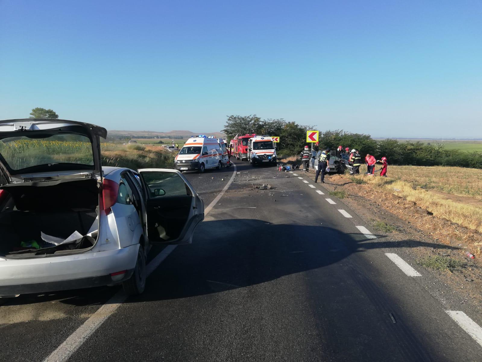TULCEA: Un accident, soldat cu patru victime, s-a produs pe DN 22 – FOTO