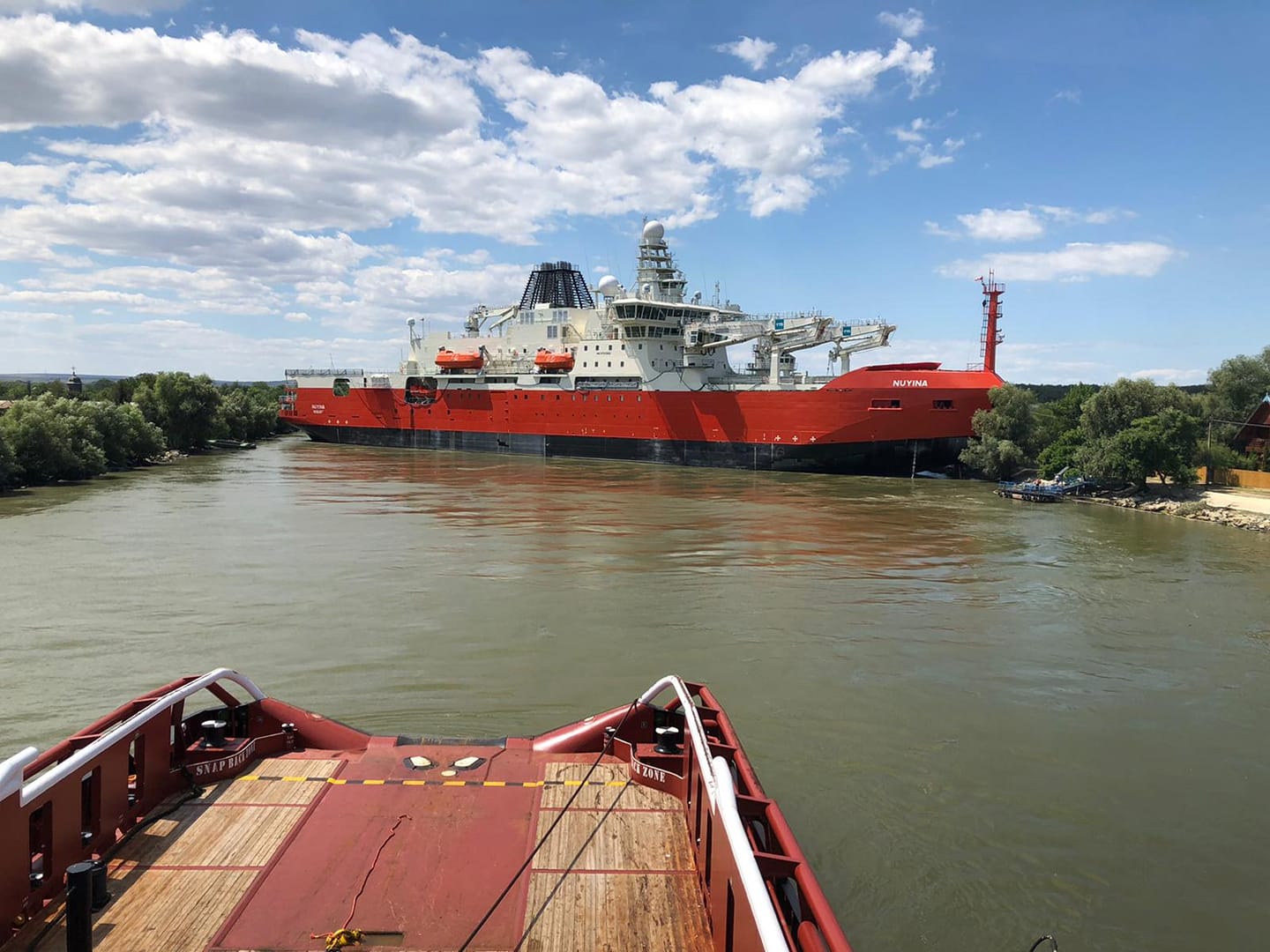 TULCEA: Un incident naval a avut loc pe canalul Sulina