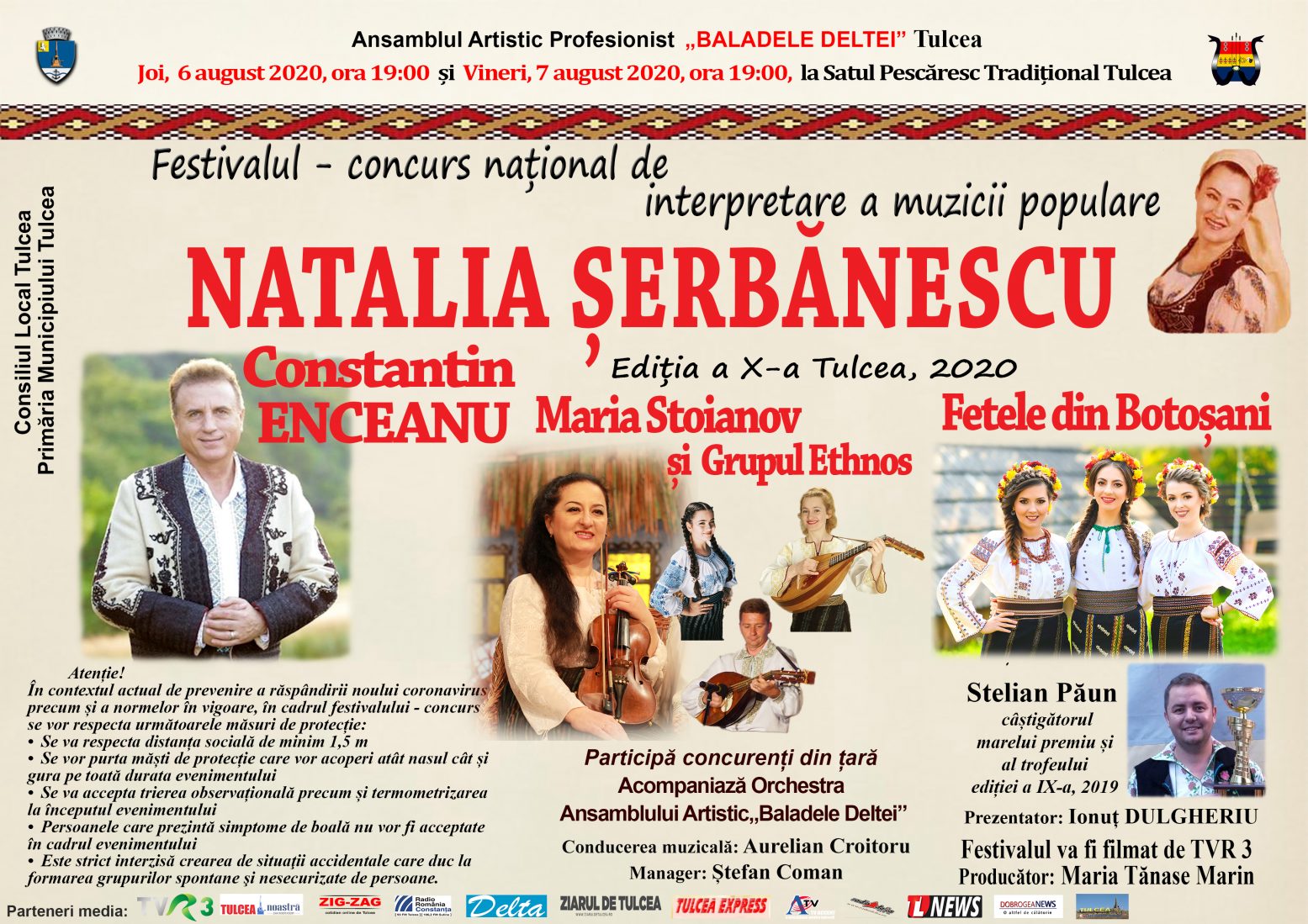 TULCEA. Festivalul-Concurs Național de Interpretare a Muzicii Populare „Natalia Șerbănescu”