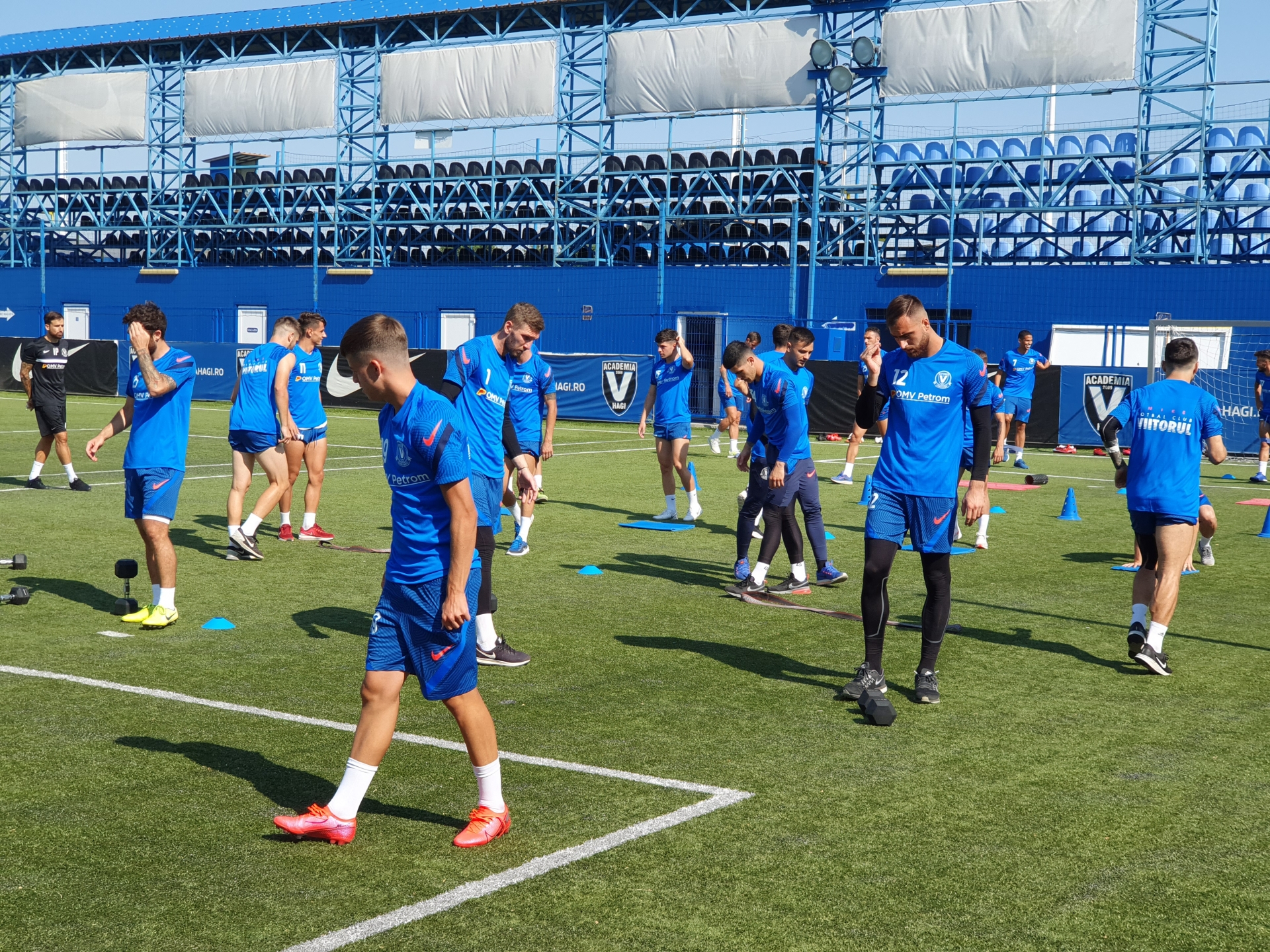 Ruben de la Barrera a condus ieri primul antrenament la FC Viitorul