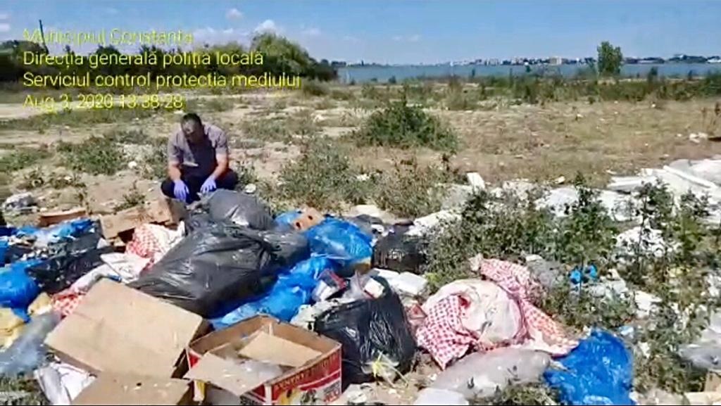 CONSTANŢA: Amendă de 40.000 lei pentru aruncarea gunoiului pe malul lacului Siutghiol!