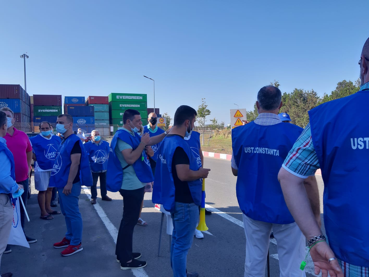 Proteste în Portul Constanţa