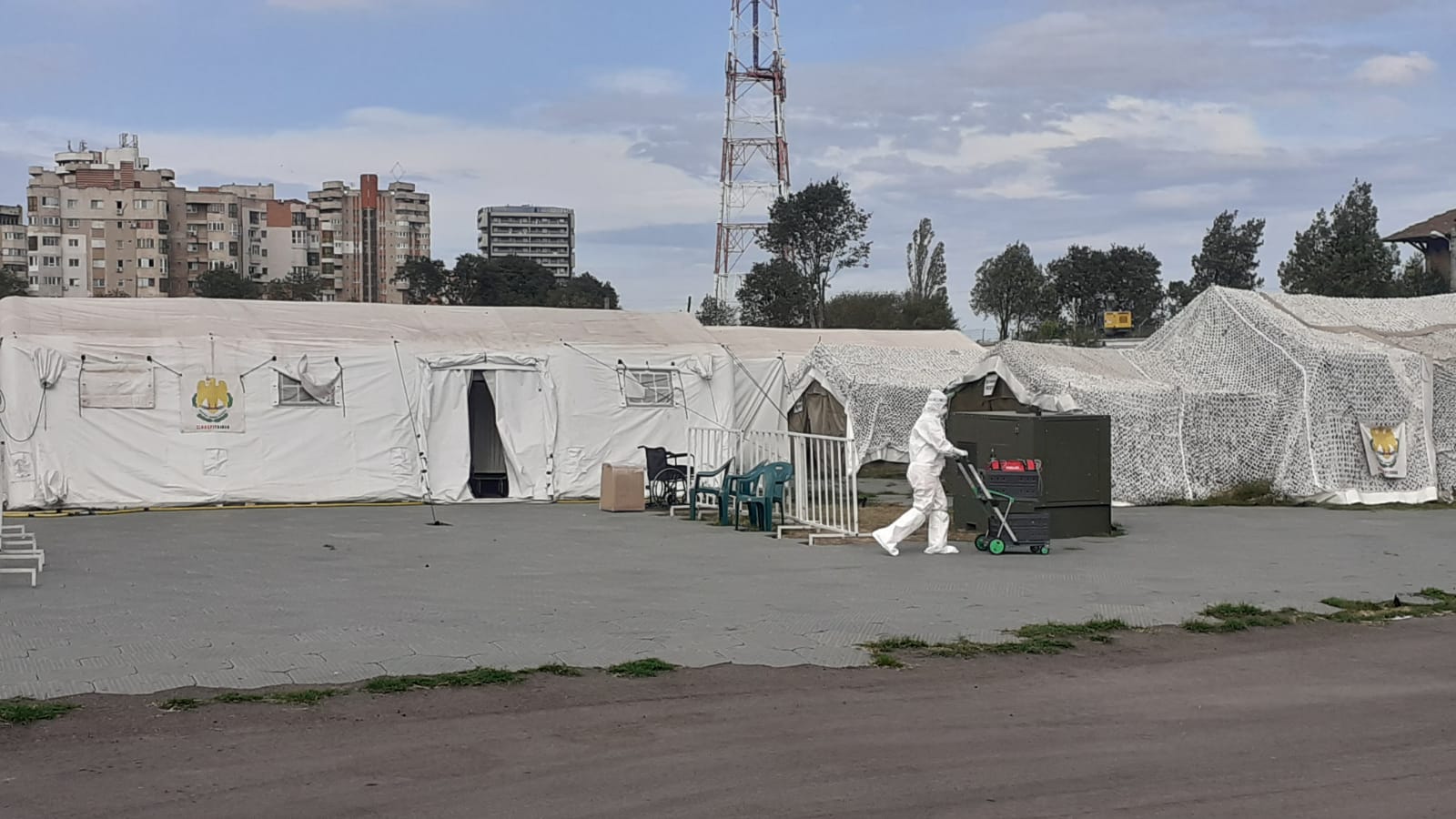 CONSTANŢA: Spitalul Militar Mobil internează, momentan, doar pacienţi suspecţi de COVID