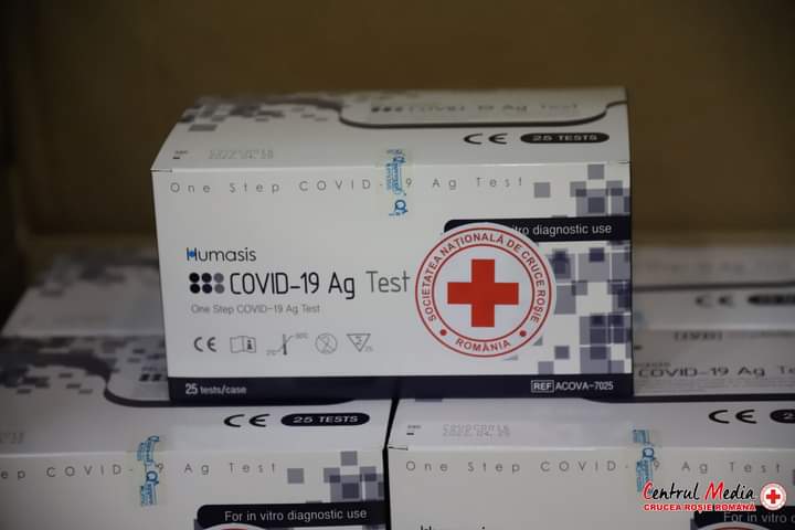Crucea Roșie Română a achiziționat 42 000 de teste rapide COVID-19 pe bază de antigen