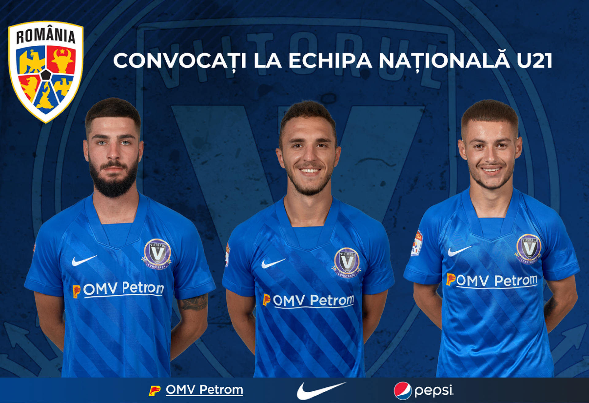 Trei fotbaliști de la FC Viitorul Constanța au fost convocați la naționala de tineret