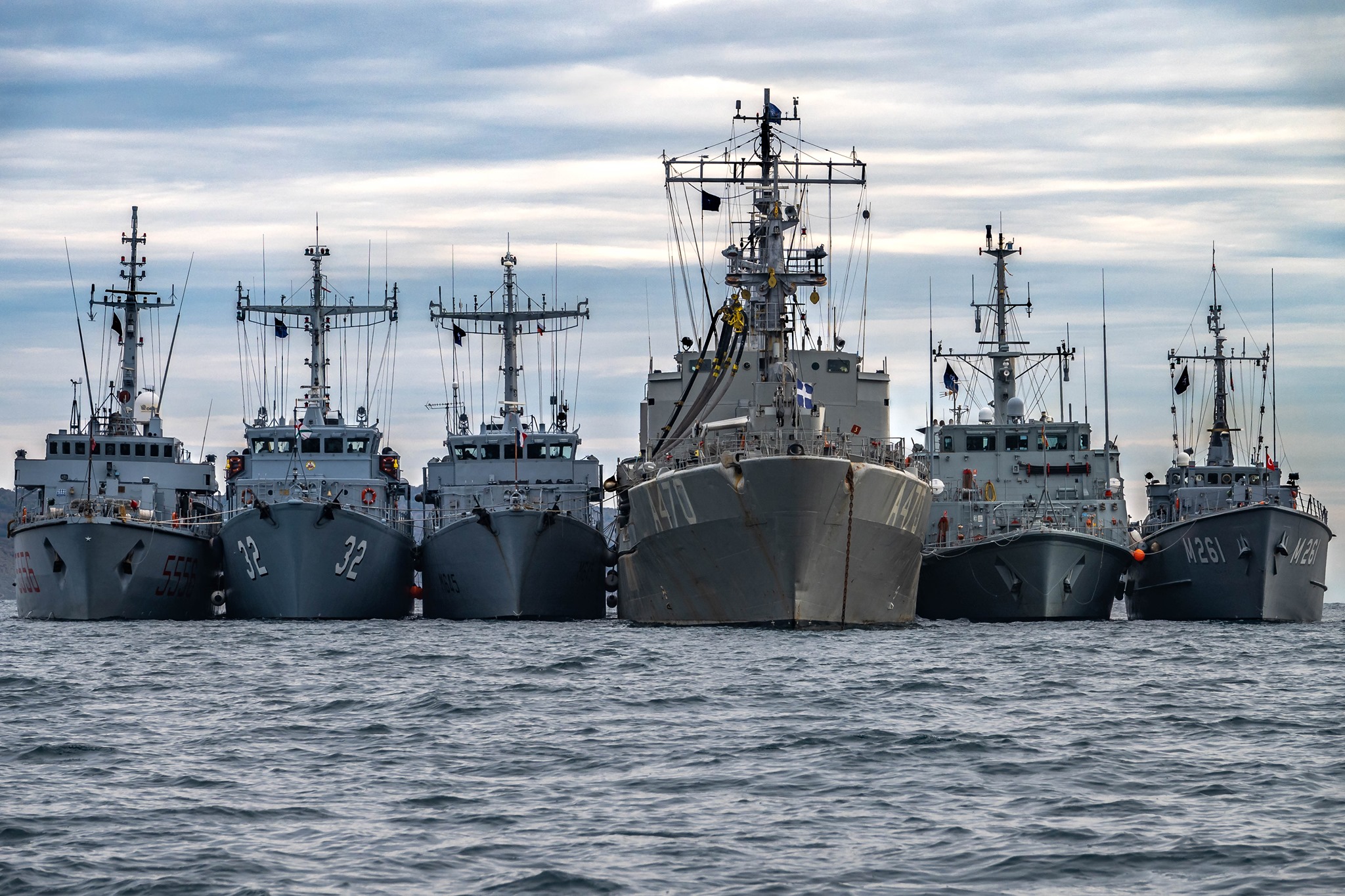 O grupare navală NATO a sosit în portul Constanța