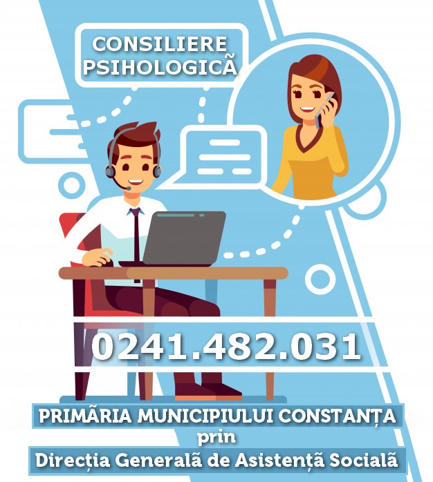 CONSTANŢA: Consiliere psihologică gratuită oferită de Primărie