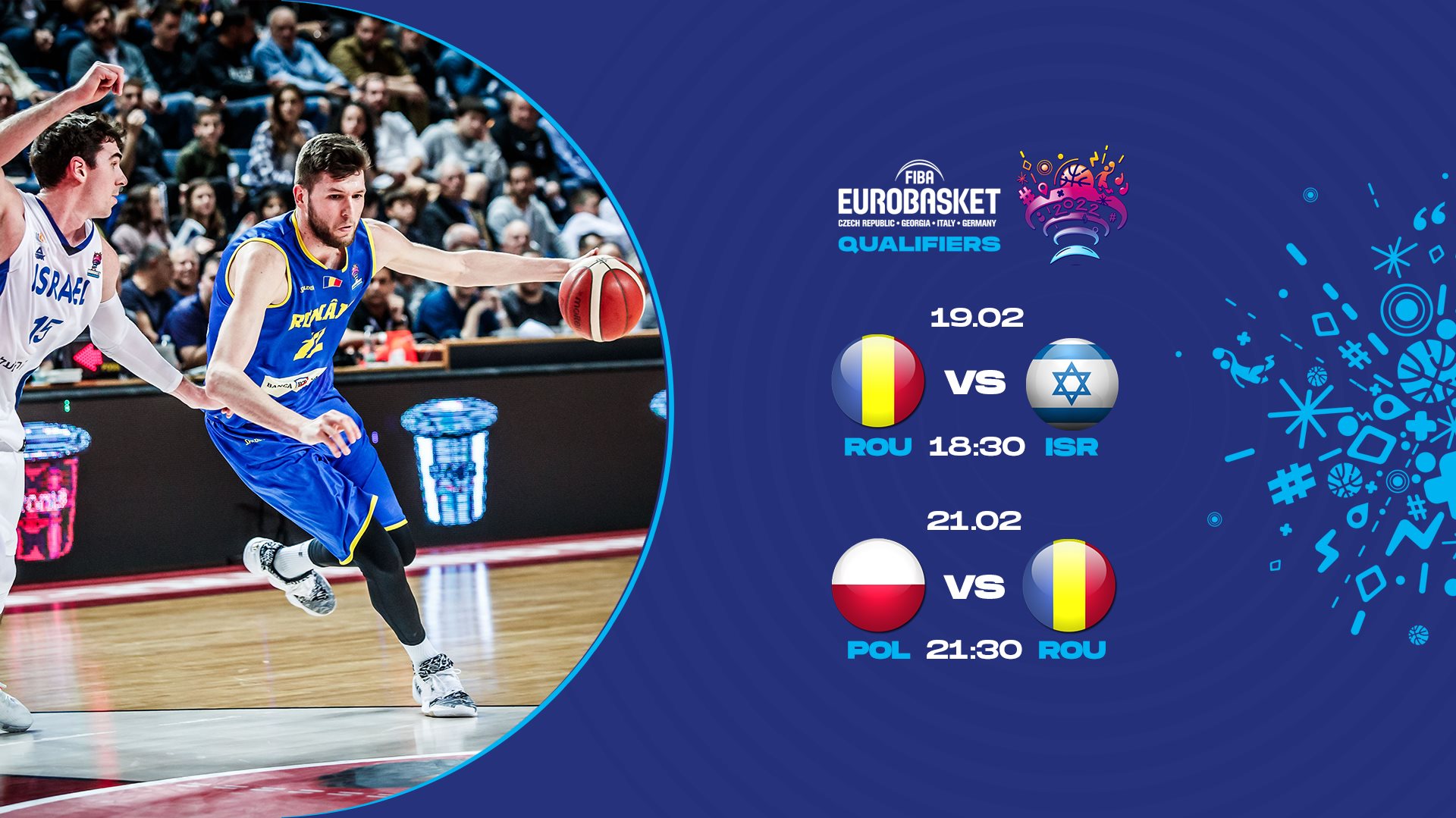 România a fost învinsă de Israel în preliminariile EuroBasket 2022