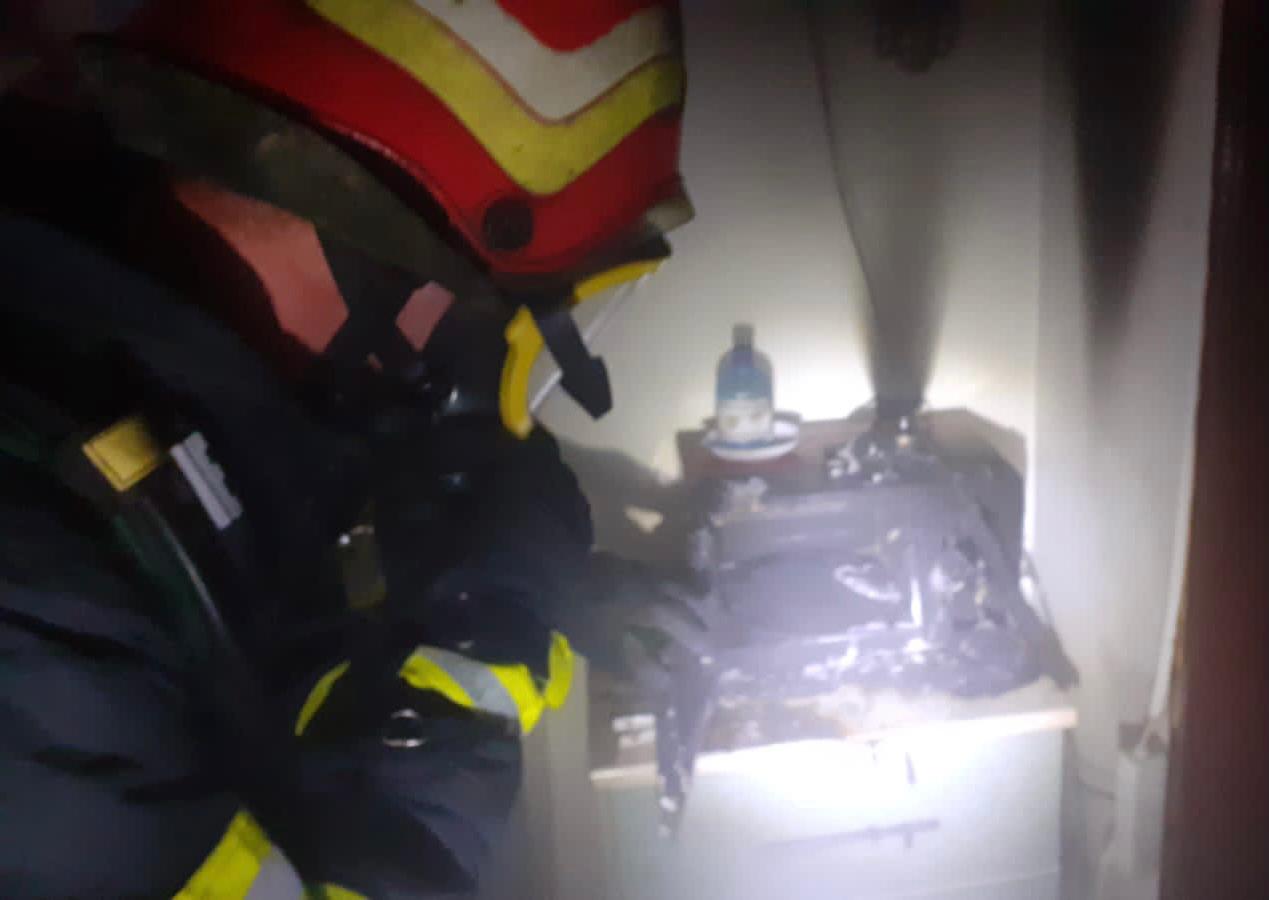 TULCEA: Incendiu într-un apartament de bloc