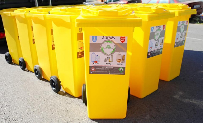 Polaris M. Holding – Constanța reia distribuția pubelelor galbene pentru colectarea selectivă a deșeurilor. Programul pentru săptămâna aceasta