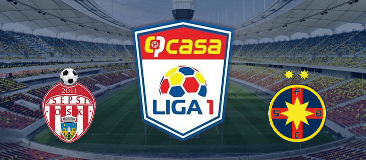 Sepsi Sf.Gheorghe și FCSB au încheiat la egalitate
