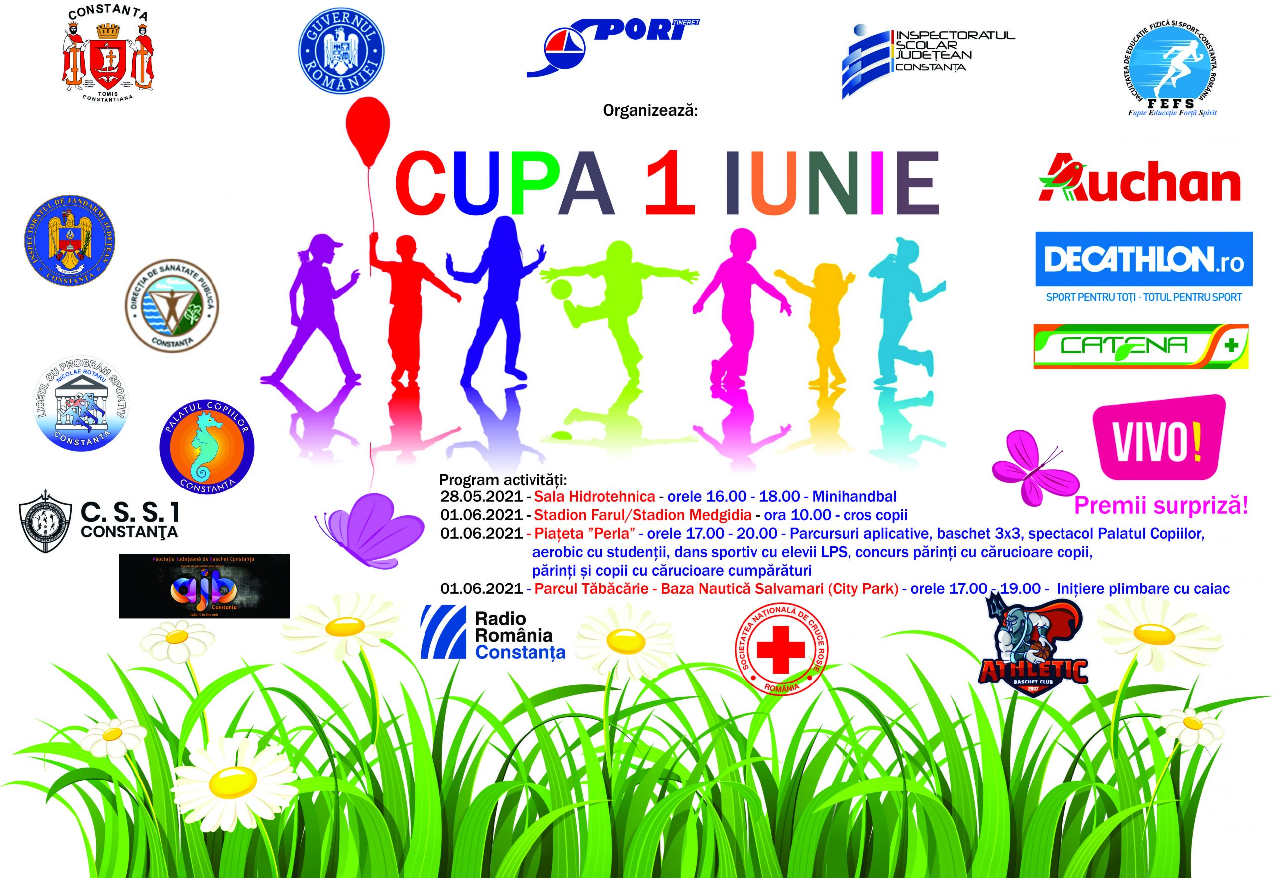 Copiii sunt invitați să facă sport la „Cupa 1 iunie”