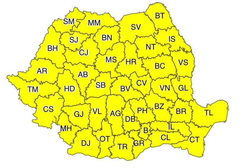 COD GALBEN valabil în toată țara