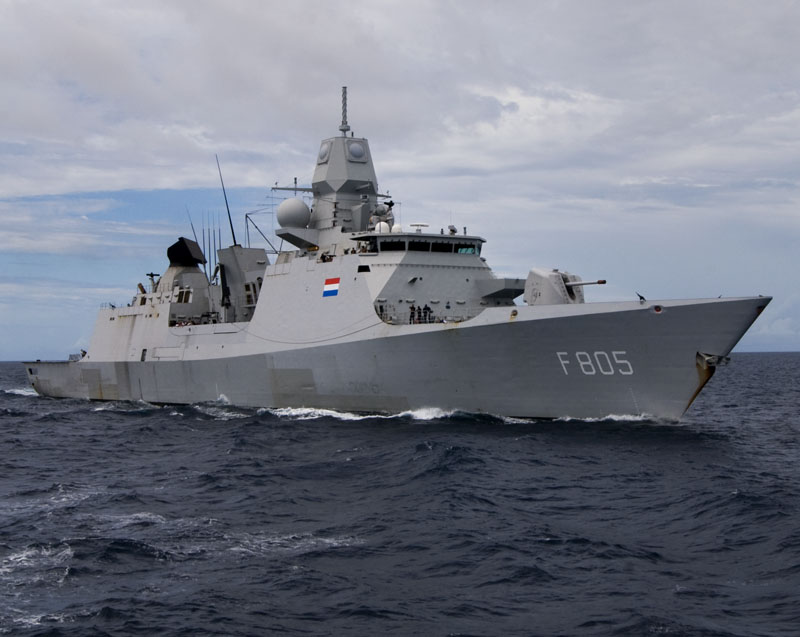 HNLMS Evertsen, cea mai performantă navă a Marinei Olandeze, se află în Portul Constanța