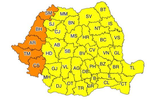 Toată ţara se află sub avertizare cod galben de caniculă şi disconfort termic