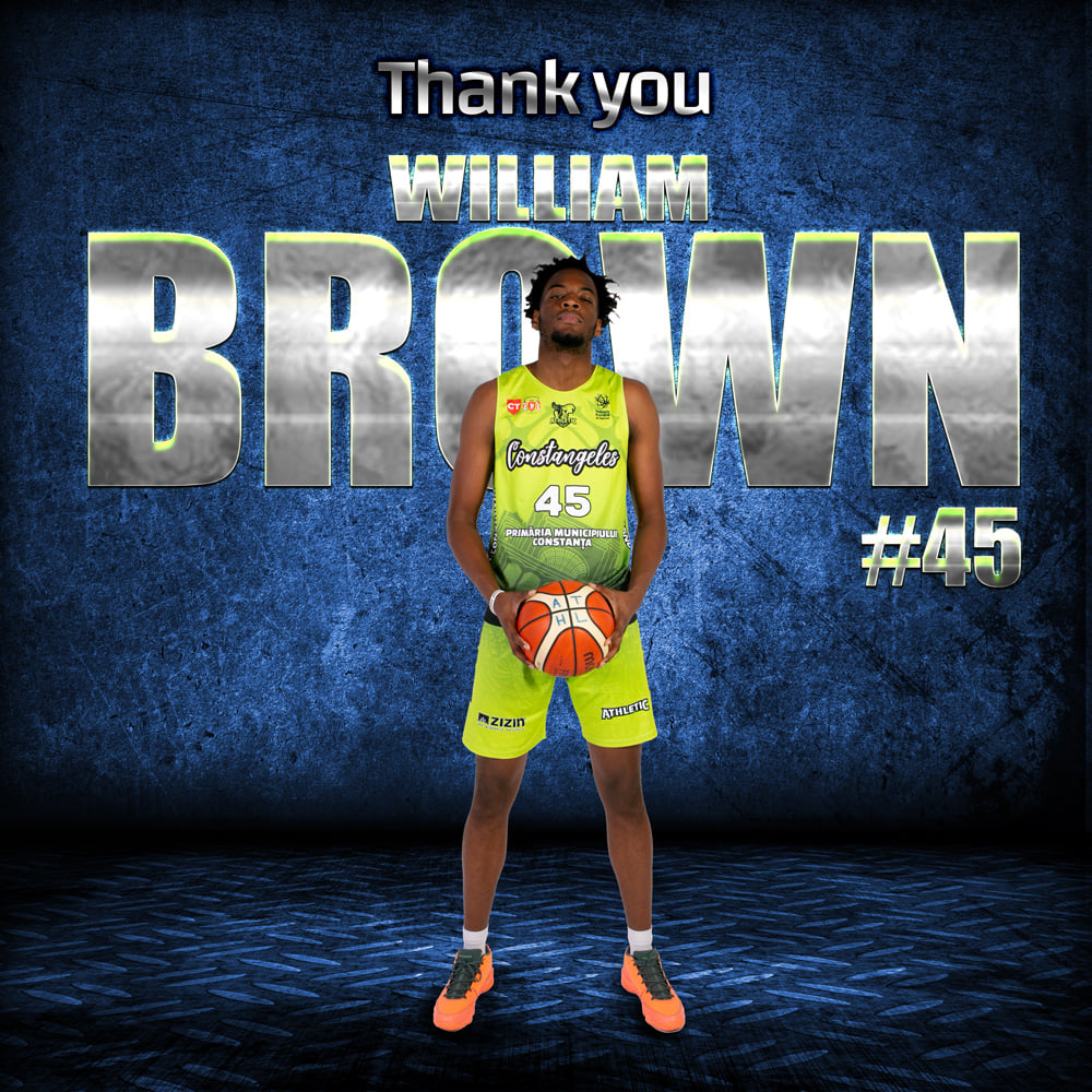 Americanul Will Brown a plecat de la BC Athletic Neptun Constanța