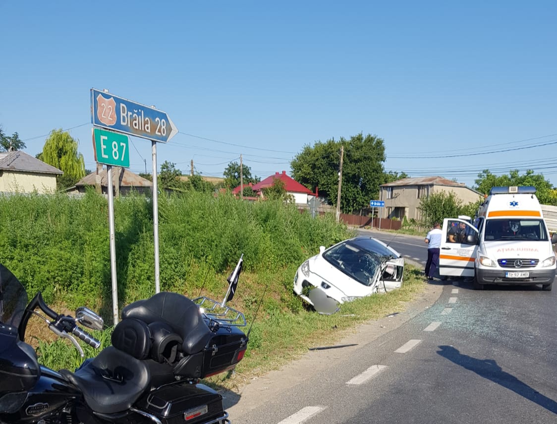 TULCEA: Patru persoane rănite într-un accident rutier produs pe DN 22