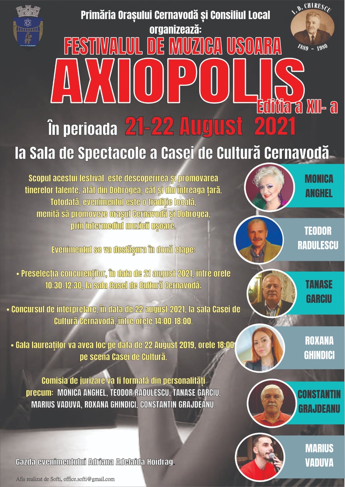 CERNAVODĂ: Festivalul de Muzică Ușoară „Axiopolis”, ediția a XII-a