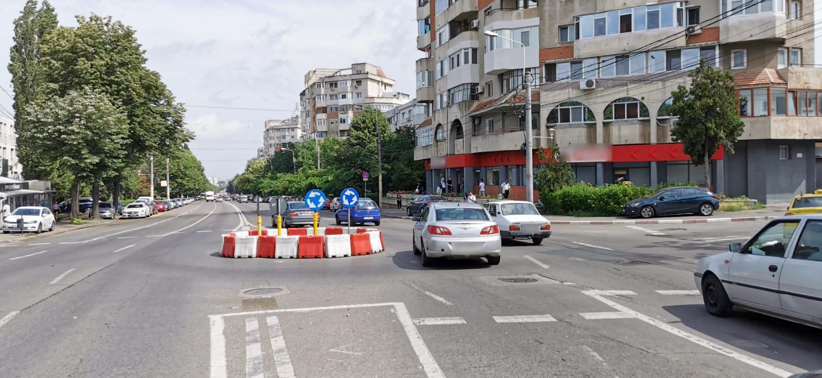 CONSTANŢA: Sensul giratoriu de la intersecția bulevardului Alexandru Lăpușneanu cu strada Nicolae Iorga va fi desființat din această noapte