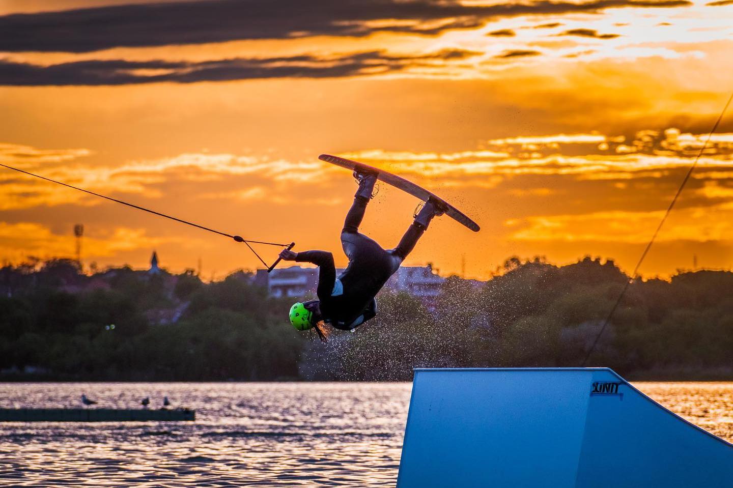 Competiții de wakeboard pe lacul Siutghiol din Mamaia