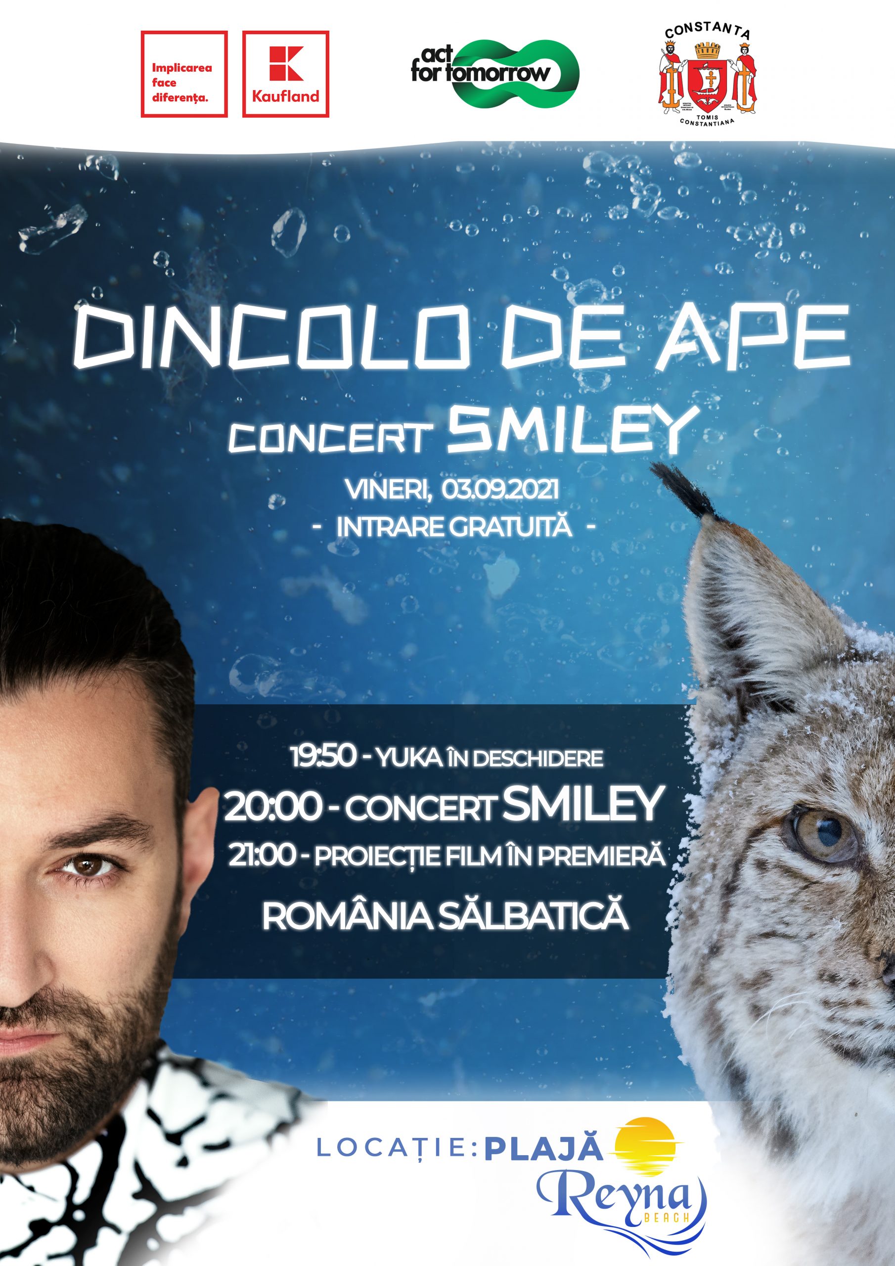 CONSTANȚA: Concert Smiley cu acces liber, în cadrul proiectului „Dincolo de ape”
