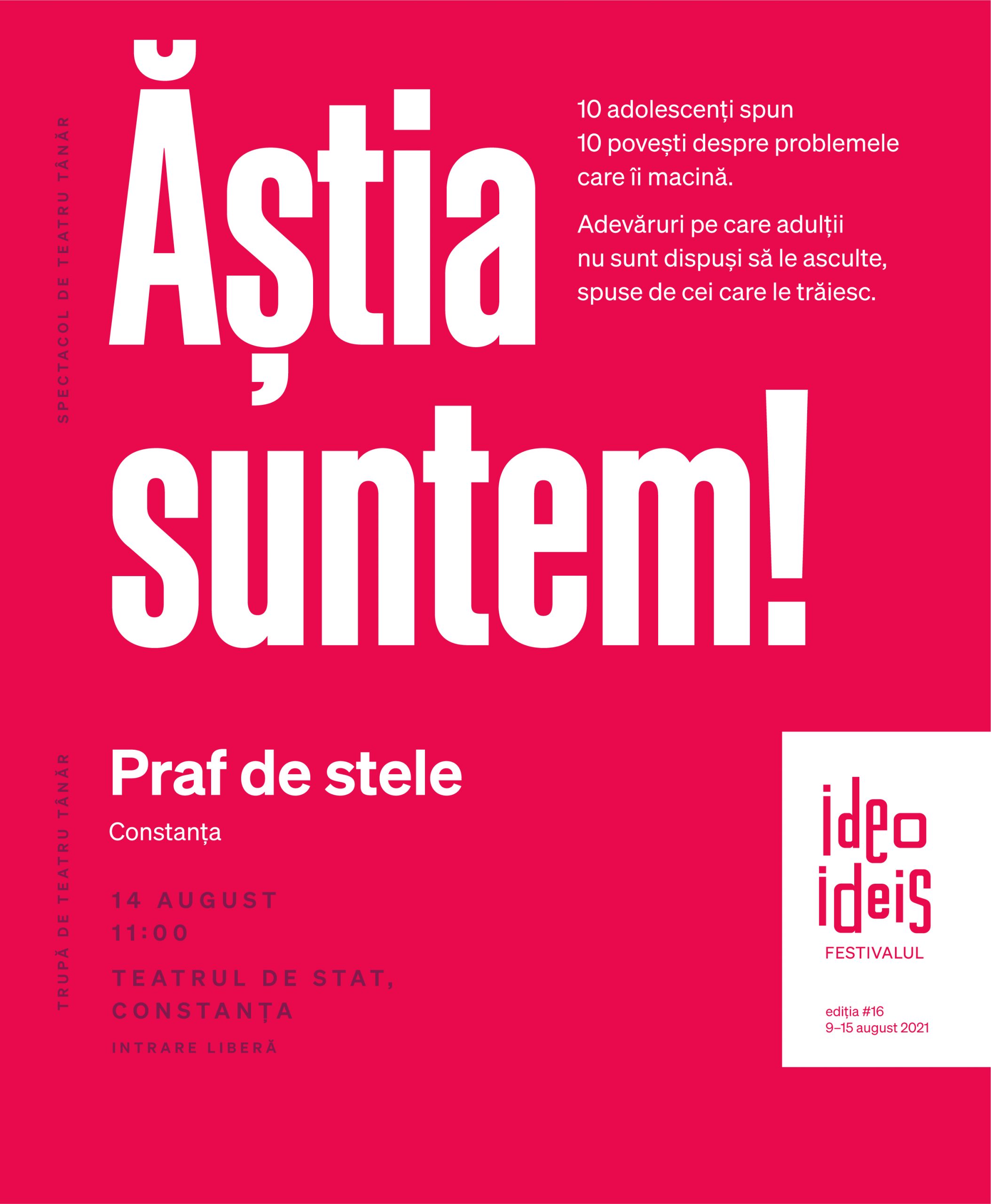 CONSTANŢA: Dana Rogoz, Sânziana Tarța și Krista Sandu ajung la Ideo Ideis Festivalul #16