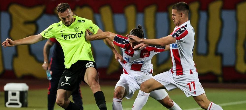 CFR Cluj a suferit o înfrângere umilitoare în meciul cu Steaua Roșie Belgrad