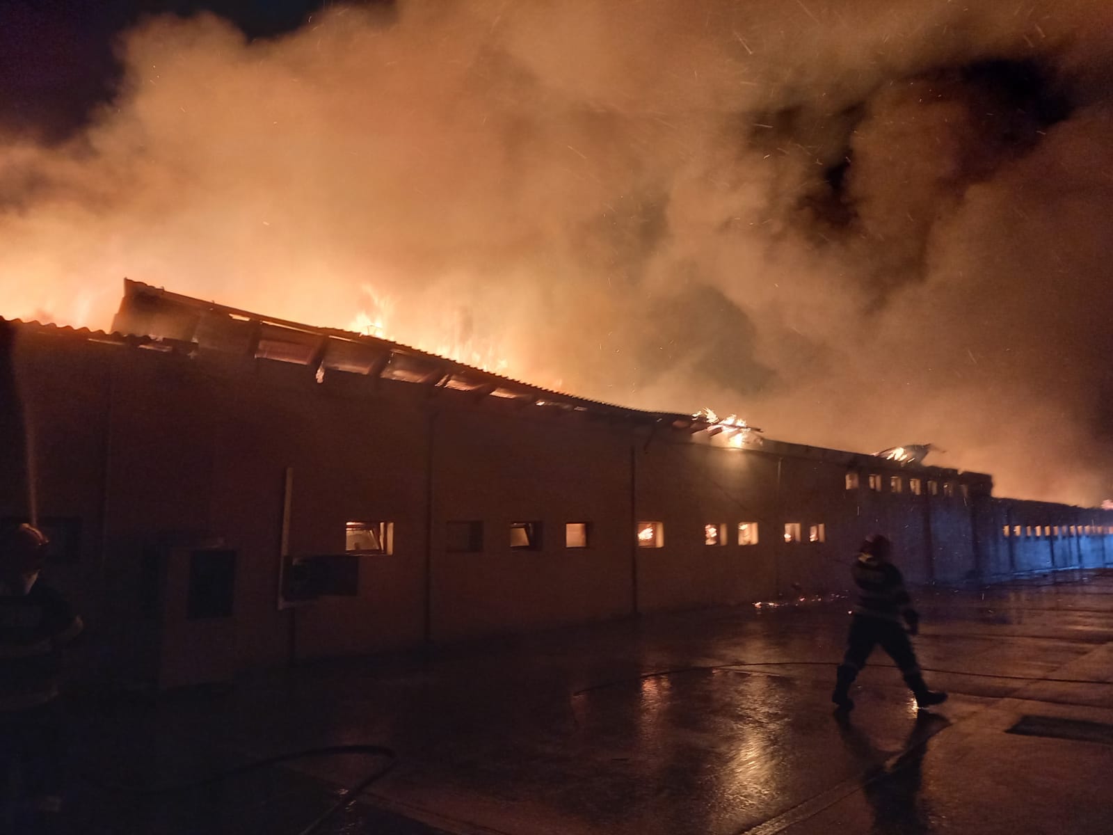 Județul Constanța/Foto: Fabrică de pâine distrusă de un incendiu puternic