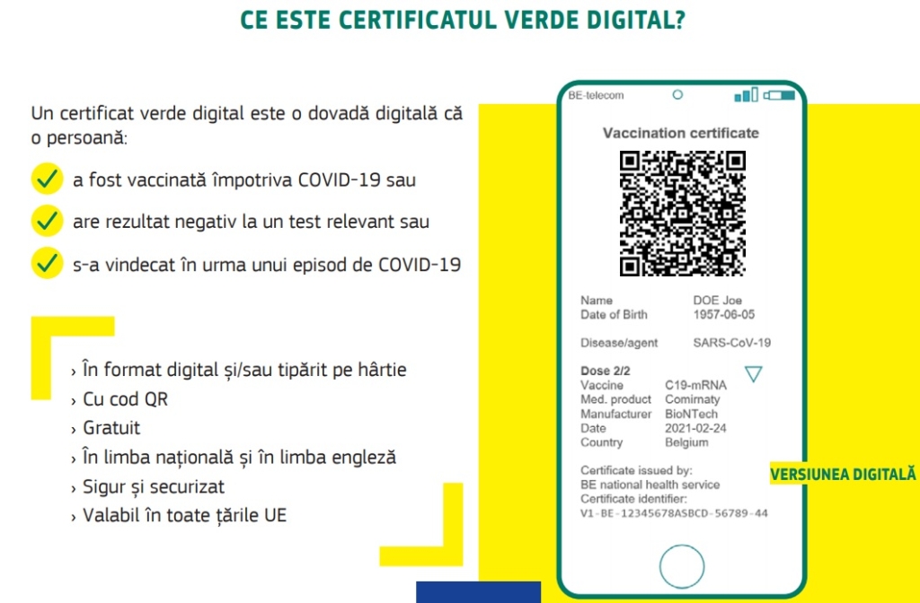 Aplicaţia de verificare a certificatelor COVID este disponibilă şi pe iPhone