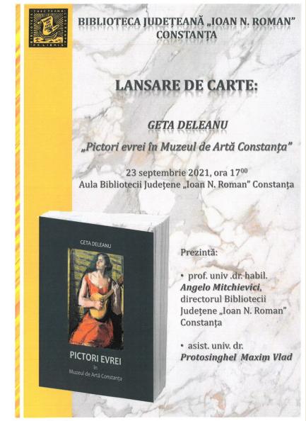 CONSTANŢA: „Pictori evrei în Muzeul de Artă Constanța”, la Biblioteca Județeană „Ioan N. Roman”