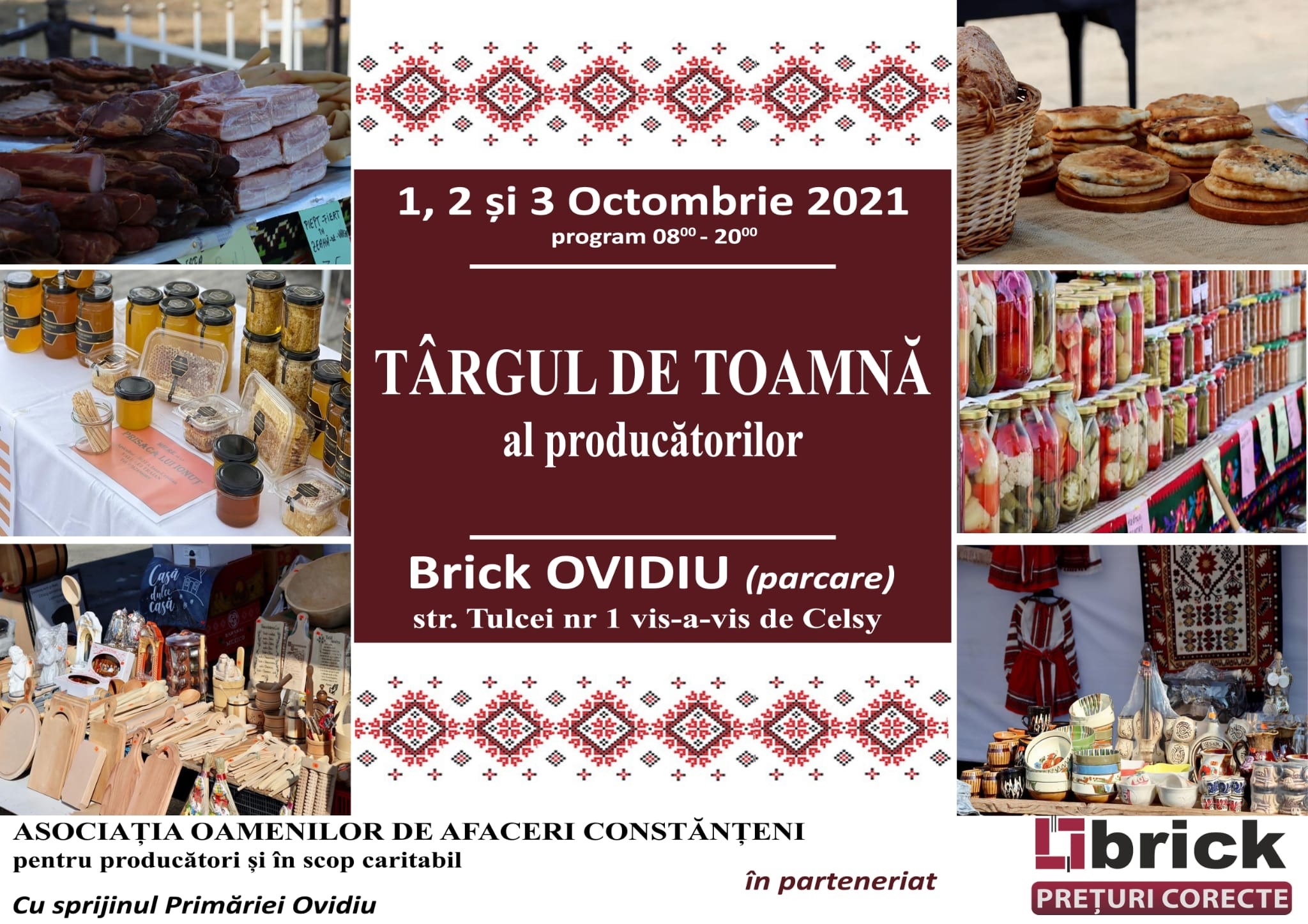 Târgul de Toamnă al Producătorilor. Legume, fructe și produse alimentare proaspete
