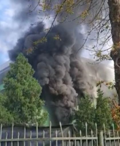 FOTO: Incendiu la Spitalul de Boli Infecţioase din Constanţa