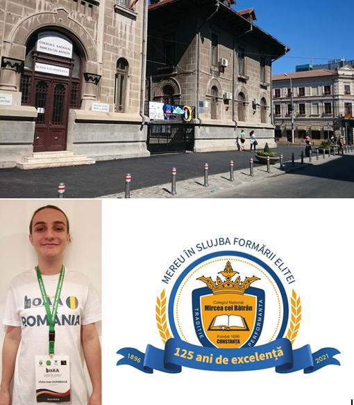 Medalie internațională acordată unui elev al Colegiul Național „Mircea cel Bătrân”
