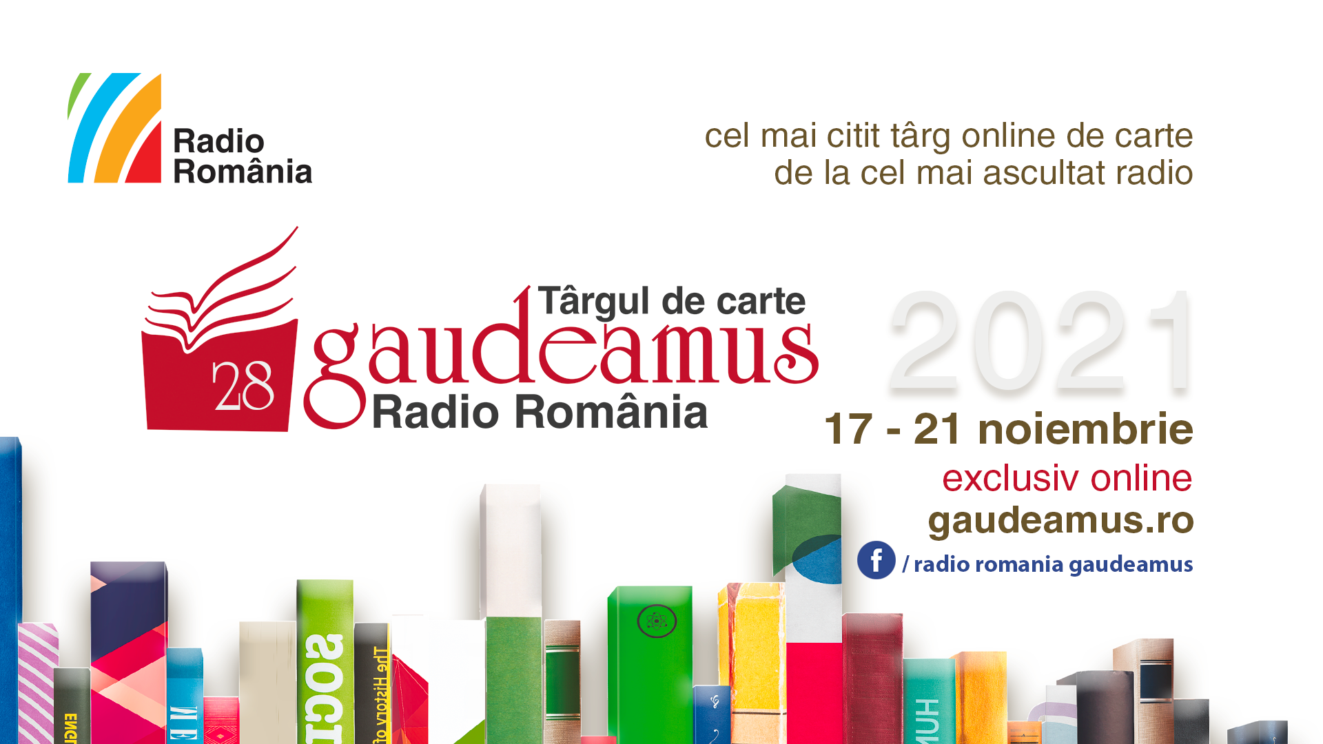 Târgul de Carte Gaudeamus Radio România, ediția online noiembrie 2021, se deschide maine