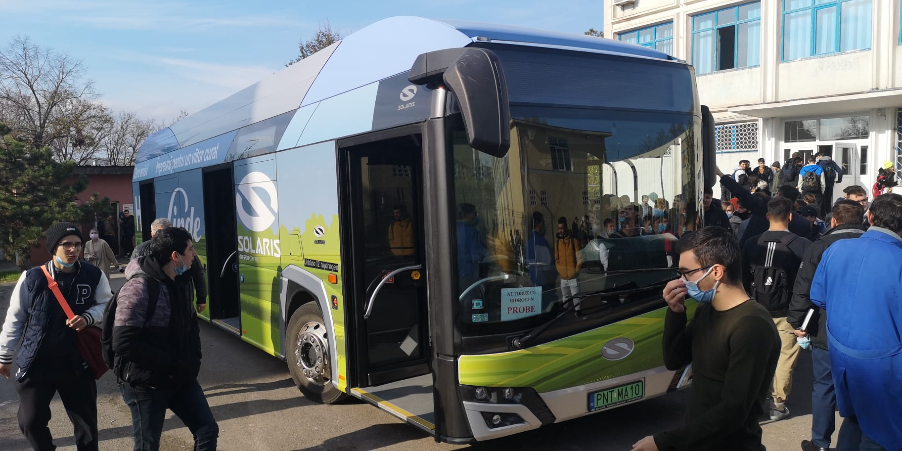 Autobuz cu hidrogen, în teste la Constanţa FOTO