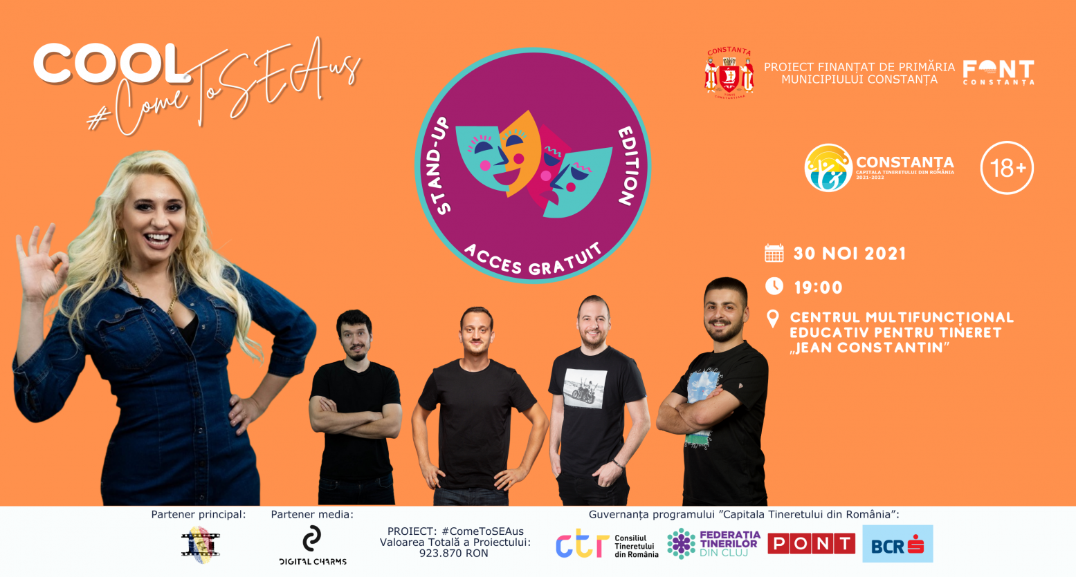 Stand-Up Session în cadrul programului Constanța Capitala Tineretului