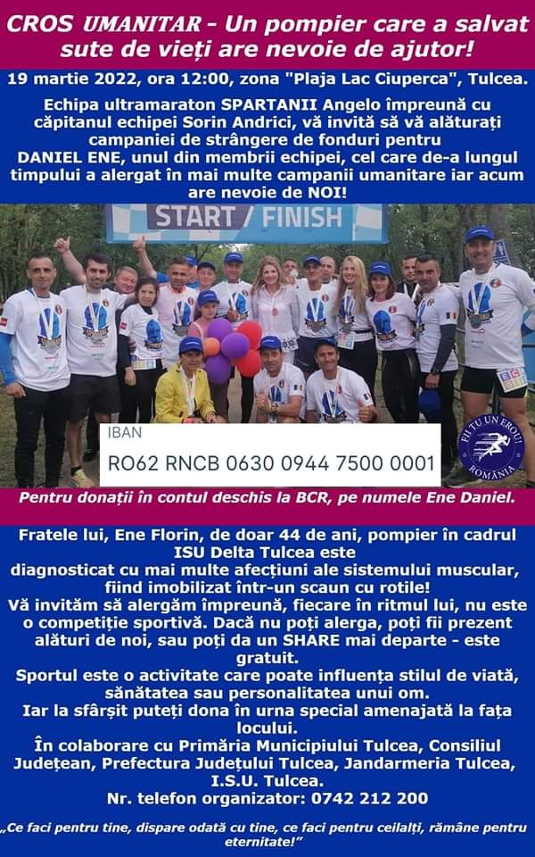 TULCEA: Un pompier care a salvat sute de vieți are nevoie de ajutor