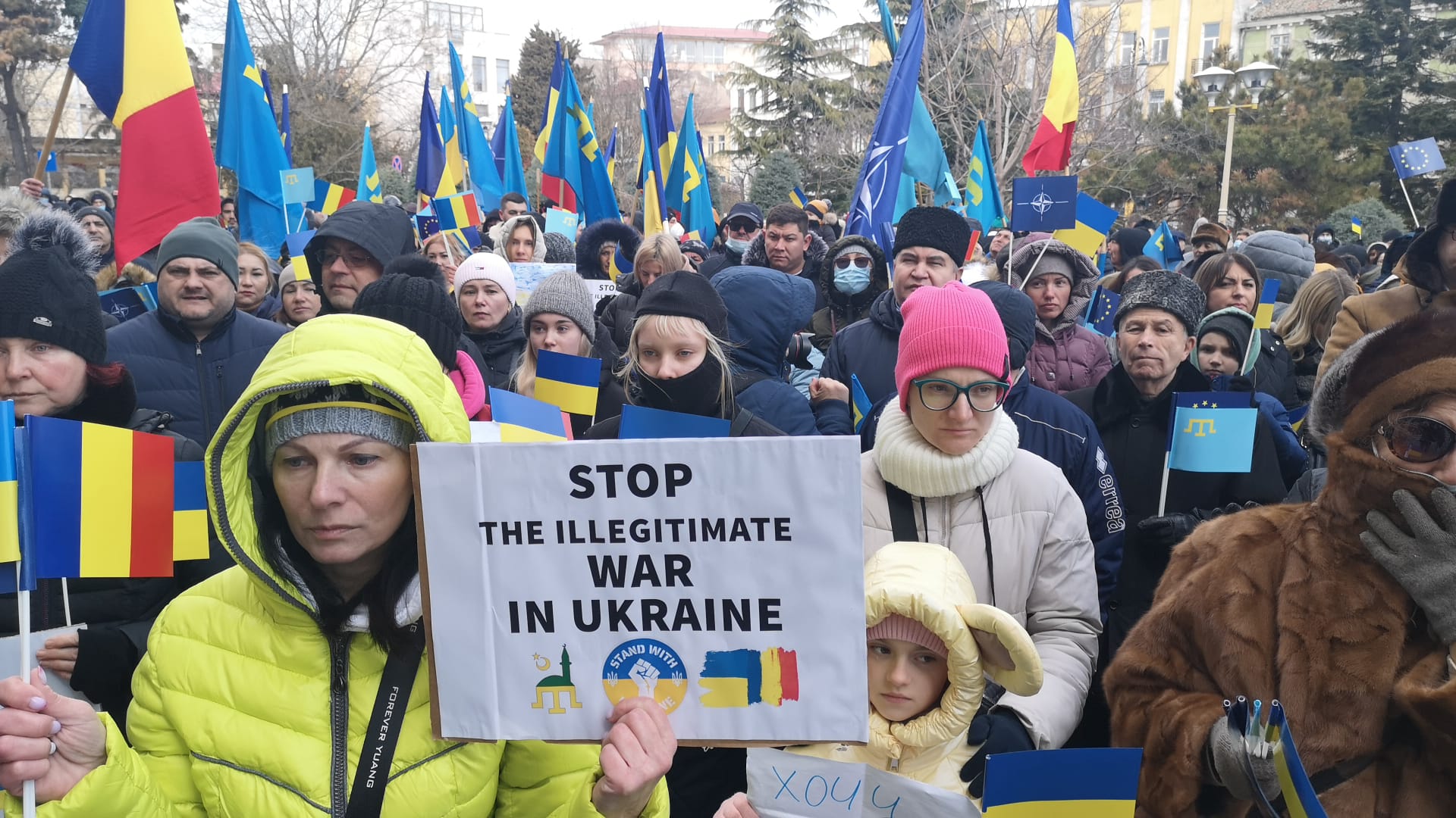 CONSTANȚA/FOTO: Acțiune publică de solidaritate cu Ucraina