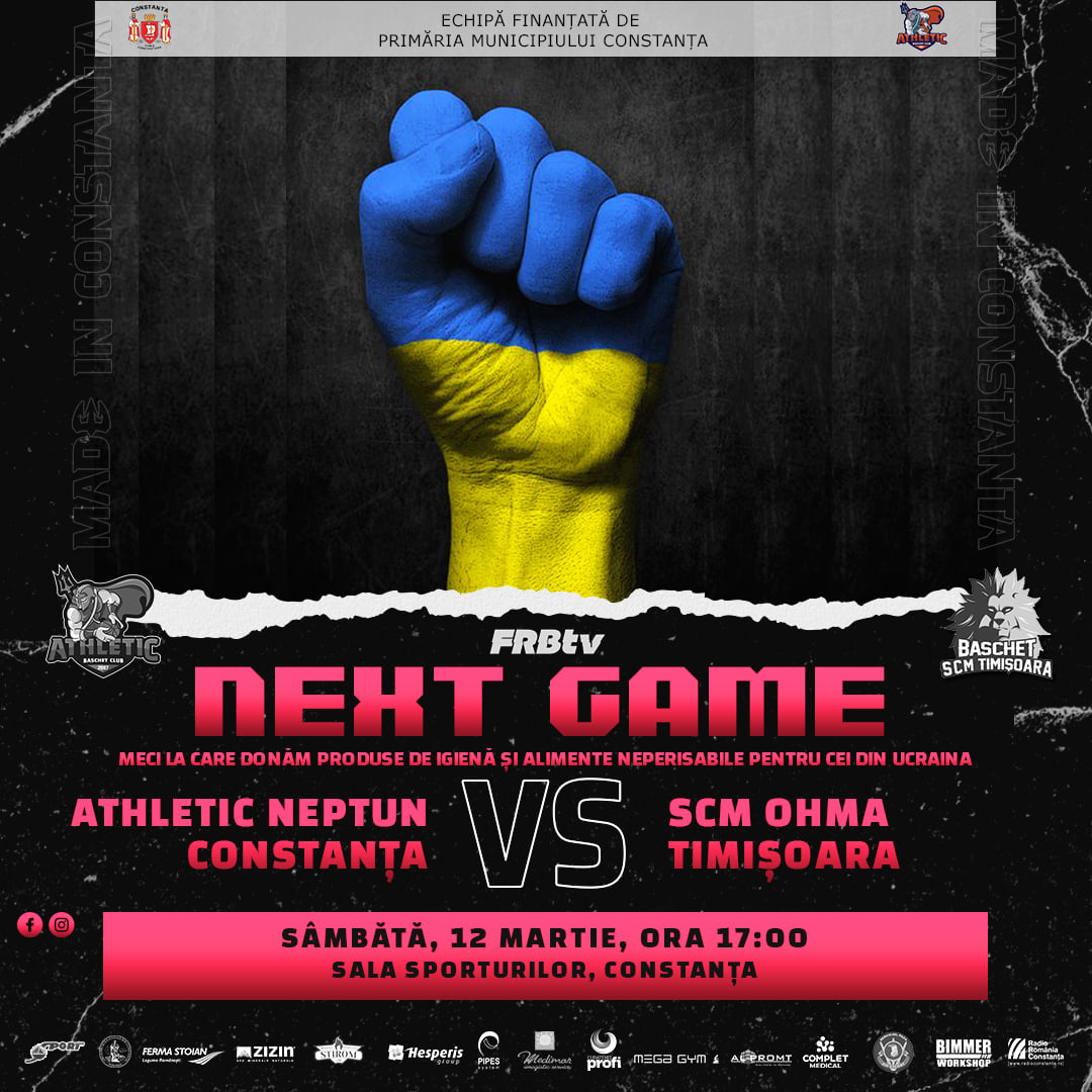 BC Athletic Neptun evoluează sâmbătă la Constanța