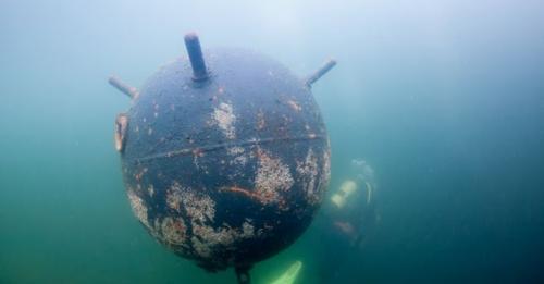 Mina marină observată în largul Mării Negre a fost distrusă