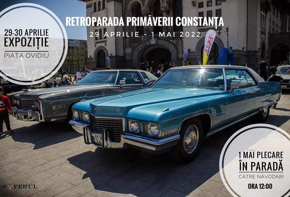 CONSTANȚA: 50 de maşini de epocă, la ‘Retroparada Primăverii’
